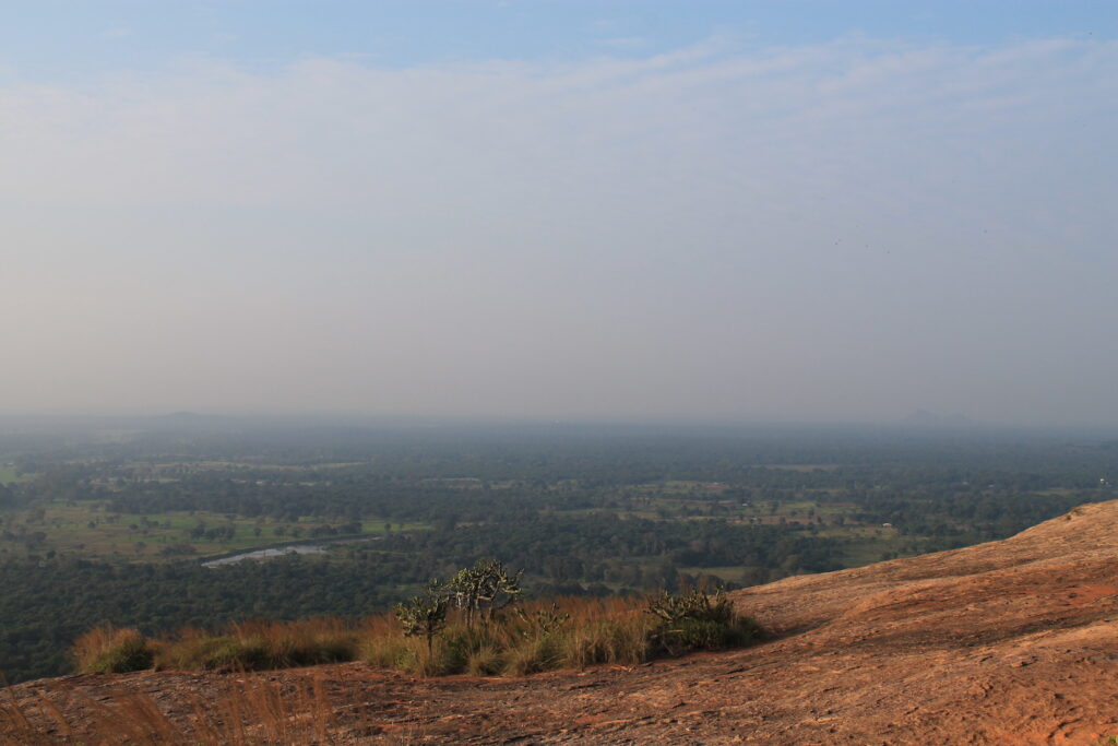view of the plains surrounding Sigiriya