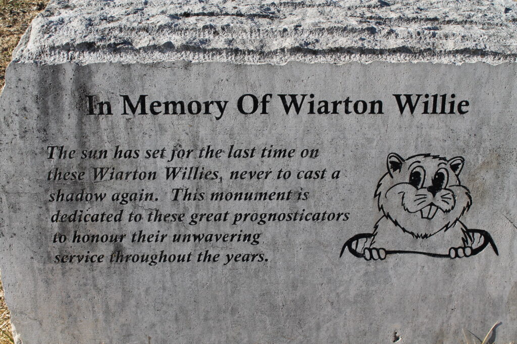 Wiarton Willie memorial