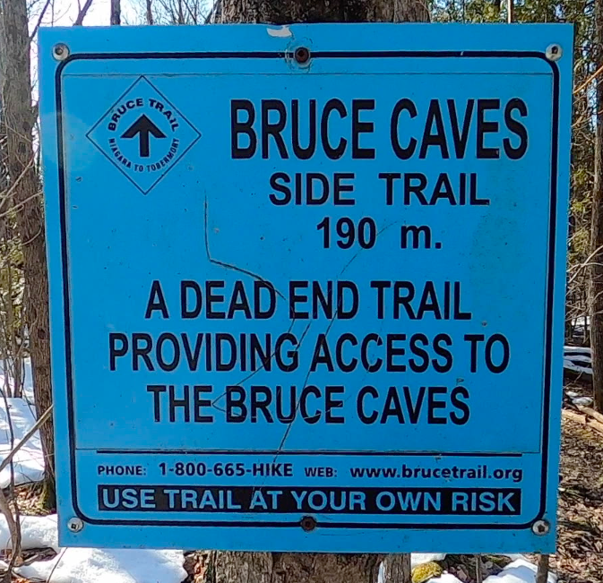 Bruce Caves side access trail