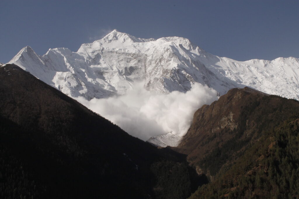 Avalanche in the Annapurnas
